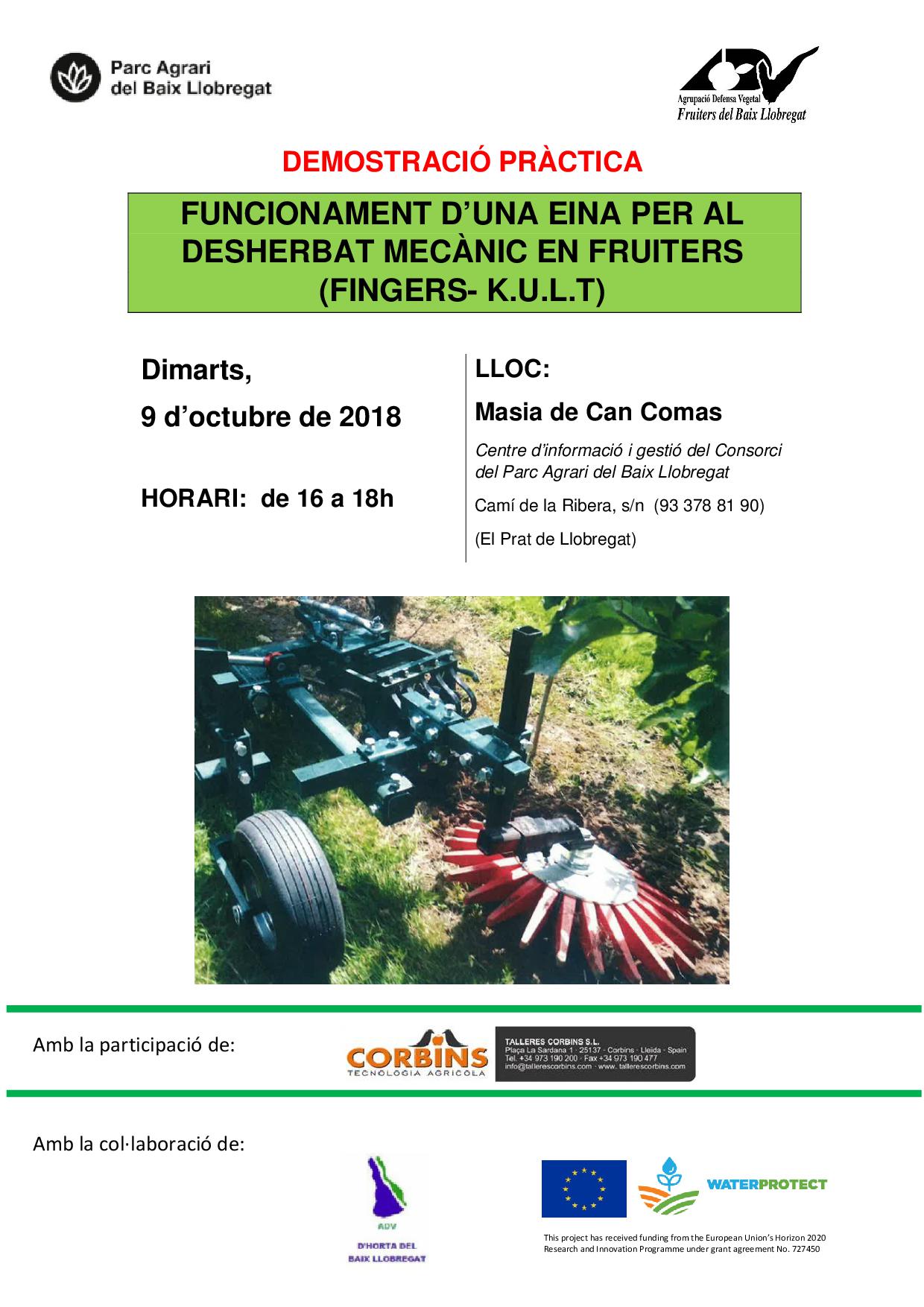 Cartel demostración 